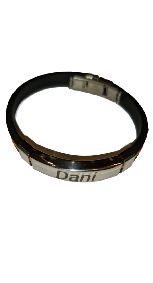 Pulsera Caucho Inox
