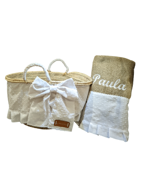 Capazo toalla plumeti